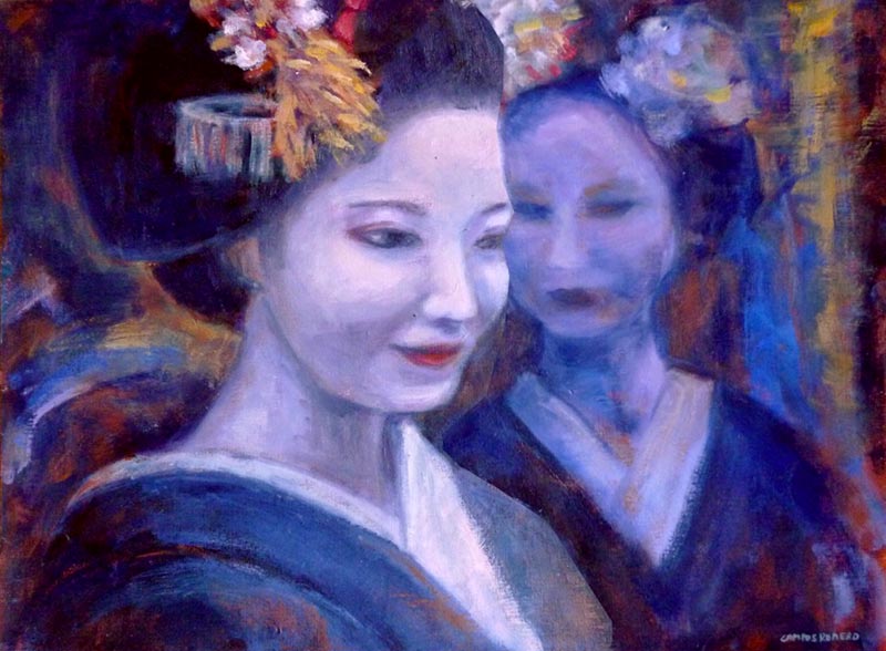 Geishas en azul