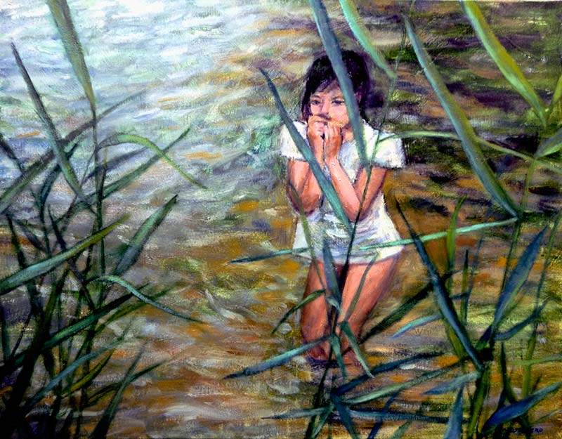 Pintora Elisa Campos - Violeta en el Adaja