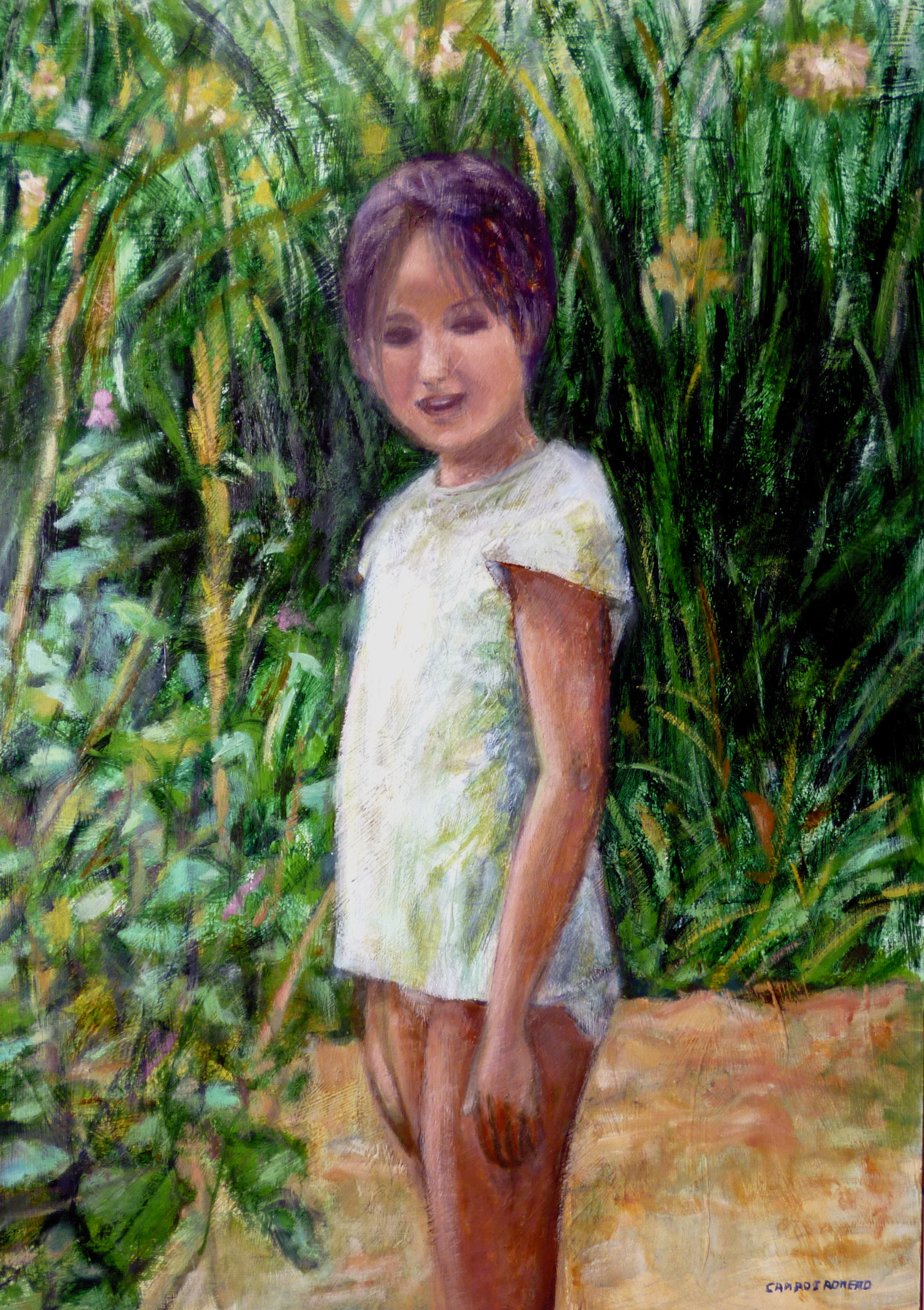 Pintora Elisa Campos - Violeta en el Adaja